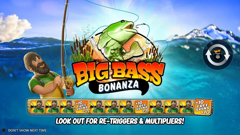 Big Bass Bonanza slot by Pragmatic Play – game screen Big Bass Bonanza slot by Pragmatic Play – game screen