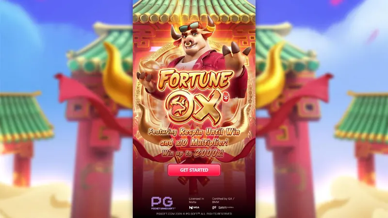 Fortune Ox slot by PG Soft – game screen Fortune Ox slot by PG Soft – game screen