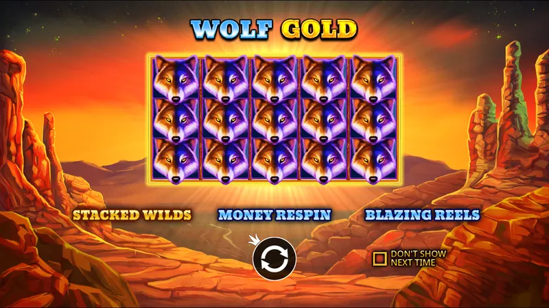 Wolf Gold slot by Pragmatic Play – game screen Wolf Gold slot by Pragmatic Play – game screen